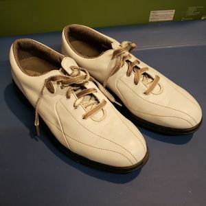 FootJoy Extra Comfort Women’s Golf Shoes White Leather 98599 Lace Up  Sz 9.